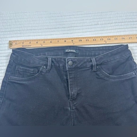 - d. jeans Black Skinny Jeans High Waist w/ Stretch. Size 14P. - Picture 4 of 7
